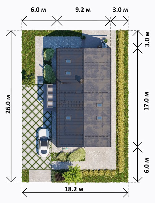 УНИВЕРСАЛЬНЫЙ 2 планировка этажей - фото 1