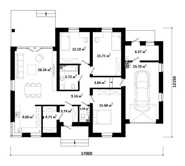 GRAF 2A планировка этажей - фото 1