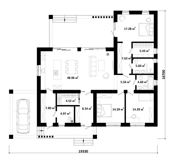 BERGEN-1 планировка этажей - фото 1