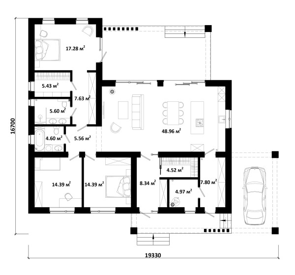 BERGEN-1 планировка этажей - фото 1