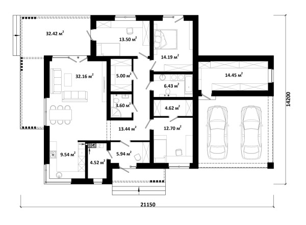 AMIKA-3 планировка этажей - фото 1