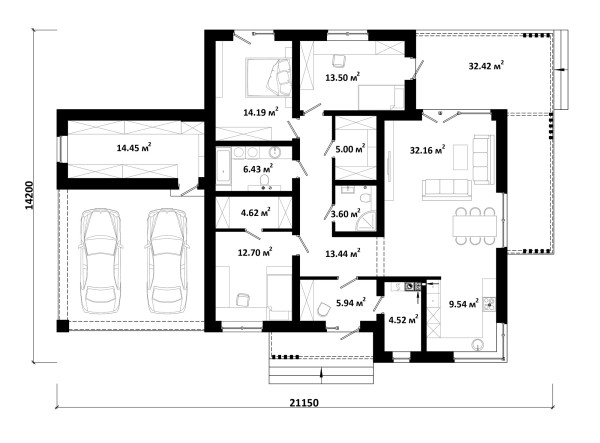 AMIKA-3 планировка этажей - фото 1