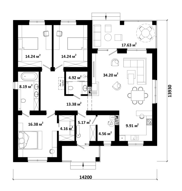 BRAVO планировка этажей - фото 1