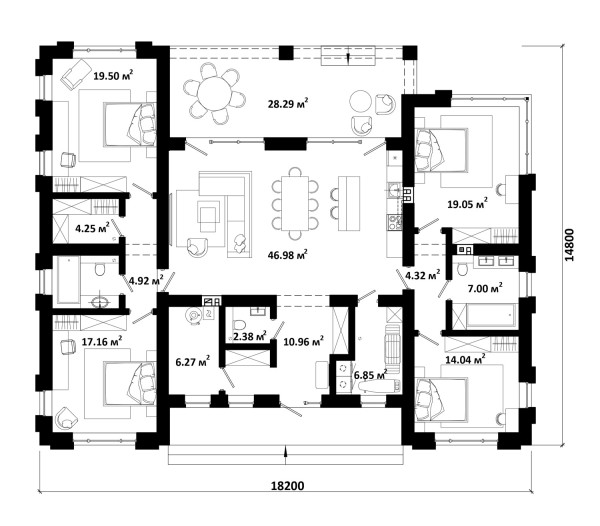 RAITON планировка этажей - фото 1