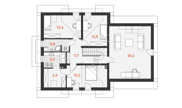 ПРАКТИЧНЫЙ 4 планировка этажей - фото 2