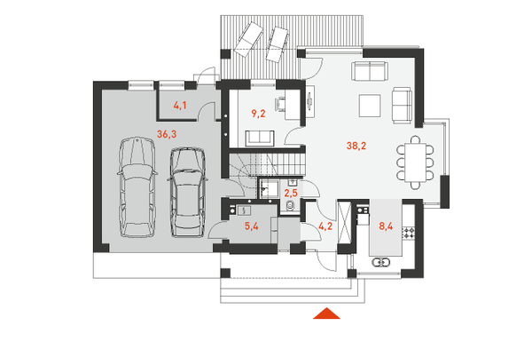 ПРАКТИЧНЫЙ 4 планировка этажей - фото 1