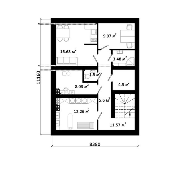 HOTEL-1 планировка этажей - фото 3