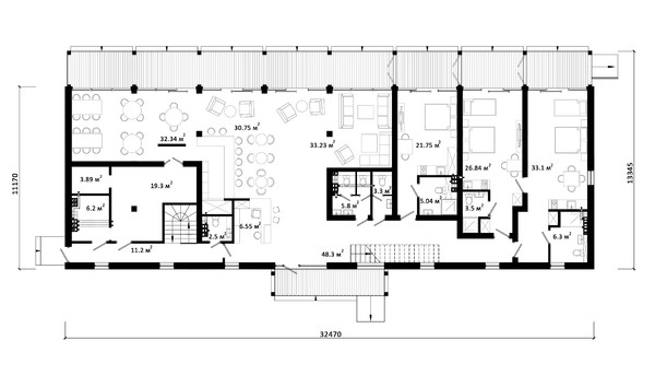 HOTEL-1 планировка этажей - фото 1