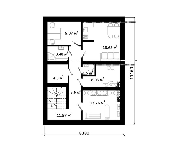 HOTEL-1 планировка этажей - фото 3