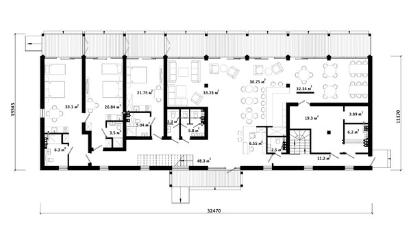 HOTEL-1 планировка этажей - фото 1