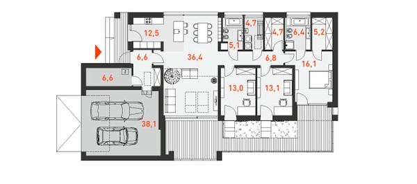 Семейный 2 планировка этажей - фото 1