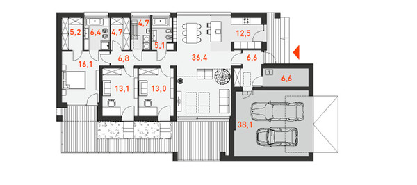 Семейный 2 планировка этажей - фото 1